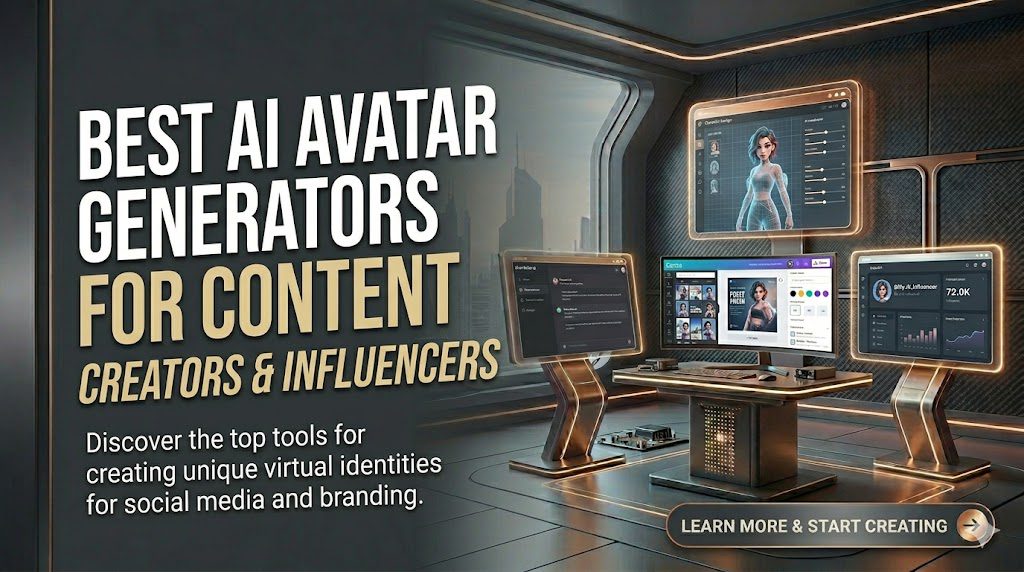 Best AI Avatar Generators for Content Creators & Influencers